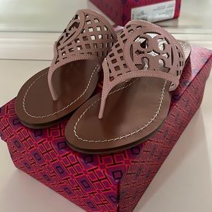 Tory Burch pink thong sandals